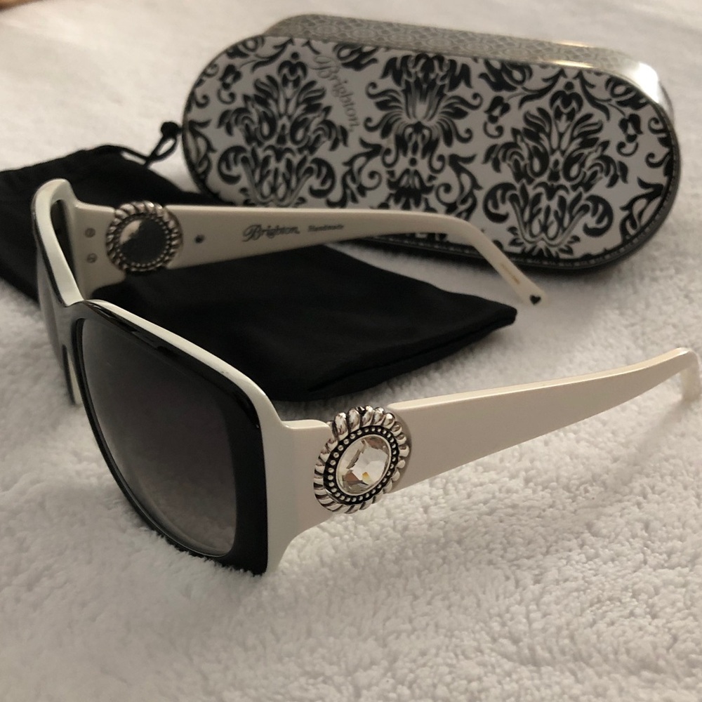 Brighton Twinkle Black White Patterned Sunglasses… - image 1